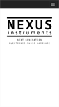 Mobile Screenshot of nexusinstruments.net