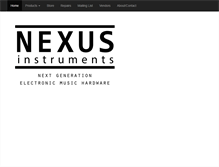 Tablet Screenshot of nexusinstruments.net